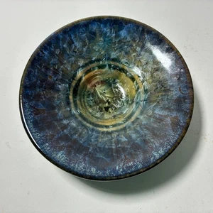 Bill Campbell Crystalline Porcelain Pottery Art Small Bowl Trinket Dish - Footed - Picture 1 of 7
