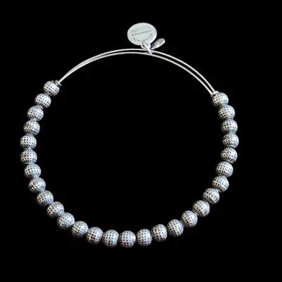 Brazalete Brazalete Alex and Ani Éufrates Gris Color Metal Cuentas Foto 1 de 3