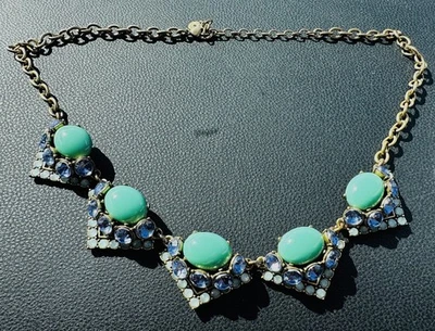 Colar Stella & Dot Rory Aqua, lavanda e ouro. Lindo!  - Imagem 1 de 4