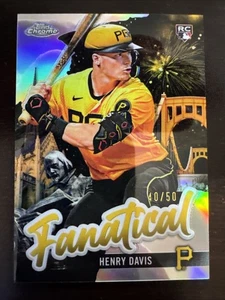 2024 Topps Chrome #FAN-10 Henry Davis (RC) Fanatical /50 Pirates - Bild 1 von 2