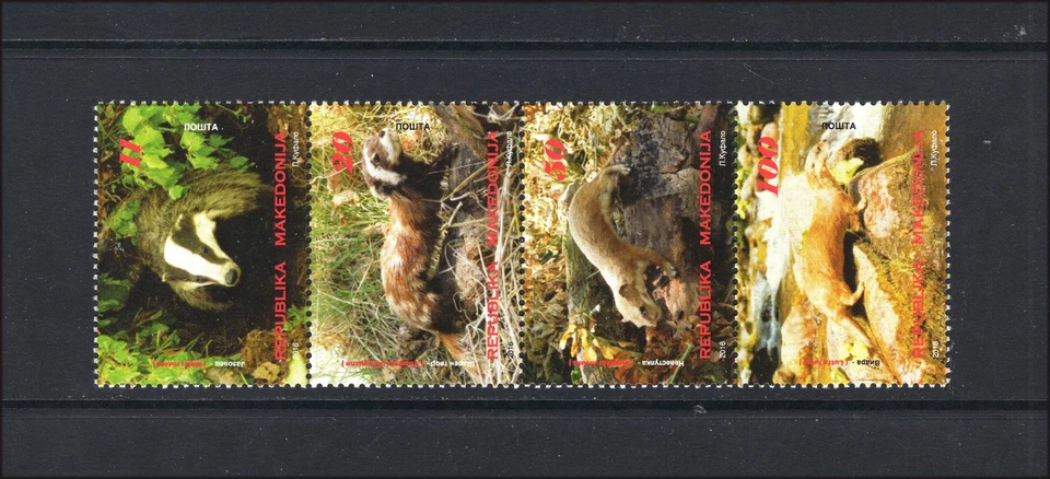 M28361 Macedonia 2016 Fauna Set X4 UMM Sg 969/72 Cat £16.50 - Image 1 of 1