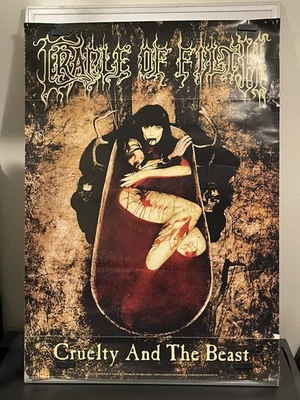 Cradle Of Filth Cruelty And The Beast 1998 Original Poster Made In England 24x34 - Image 1 of 2