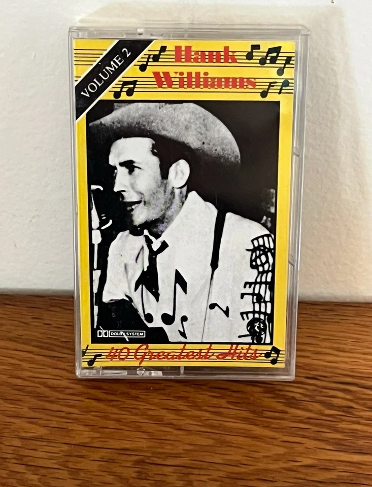 Hank Williams 40 Greatest Vol 2 Cassette Country Music New Cassette - Image 1 of 2