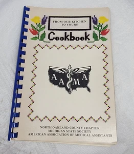 Michigan AAMA North Oakland County  Spiralbound Cookbook Recipes 1983 - Imagen 1 de 6