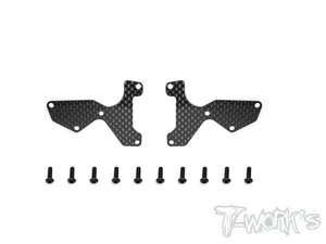 TO-246-MBX8-F1 T-Works Rinforzi in Carbonio 1.0mm per Braccetti Ant. Mugen MBX8 - Imagen 1 de 1