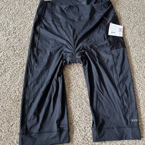 Women's TERRY Cycling Capris Padded Bike Holster Hi-Rise High Waist Sz 2x Plus - Picture 1 of 5