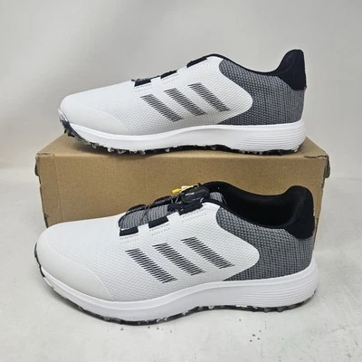 Men's Adidas S2G SL BOA Spikeless Golf Shoes / White Black / FW6312 / Size 7.5 - Image 1 of 4