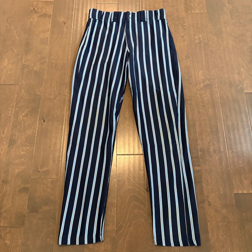 Полосатые бейсбольные штаны Worth большого размера Carolina синие темно-синие белые без застежек спортивные - Изображение 1 из 4