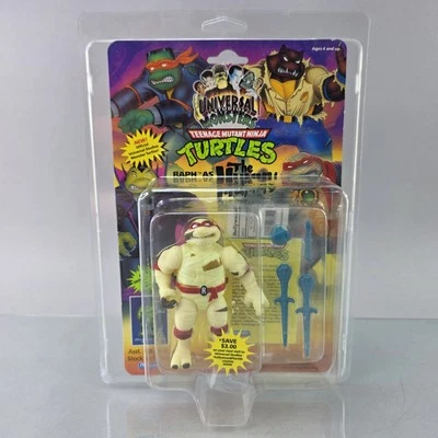 Figura de acción TMNT Universal Monsters Raph as The Mummy azul 1993 Playmates sin usar, en caja Foto 1 de 4