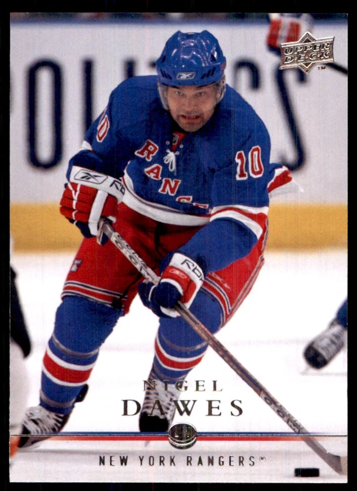 2008-09 Upper Deck Nigel Dawes New York Rangers #70 - Image 1 of 2