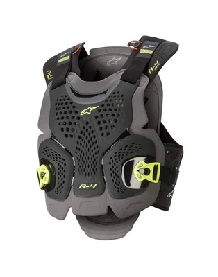 Alpinestars Adult A-4 Max MX Chest Protector Black Medium/Large - Image 1 of 2