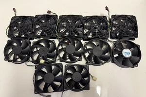 Konvolut 12x Gehäuselüfter 92mm + 80mm 4pin PWM Foxconn Delta AVC - Bild 1 von 2