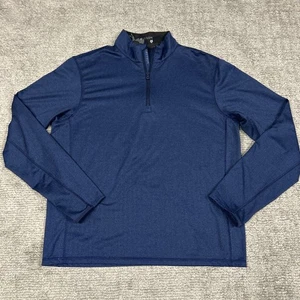 Greyson 1/4 Zip Shirt Mens Large Blue Lightweight Athletic Top - Picture 1 of 10