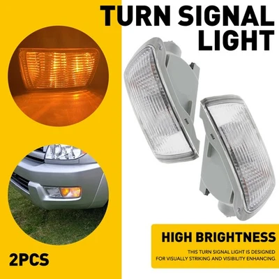 2x Señal de luz de giro para Toyota 4Runner 03-2005 parachoques de lente transparente delantero esquina Foto 1 de 4