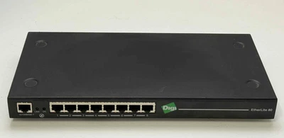 Digi Etherlite 8 EtherLite 80 EL80 EL-80 8 Port RJ-45 W/ POWER SUPPLY - Image 1 of 4