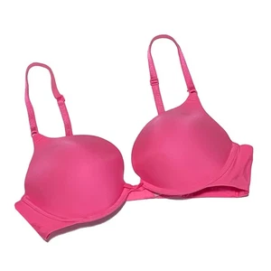 Victoria's Secret, Bright Pink Push-Up Padded Bra with Underwires, size 36B - Picture 1 of 3