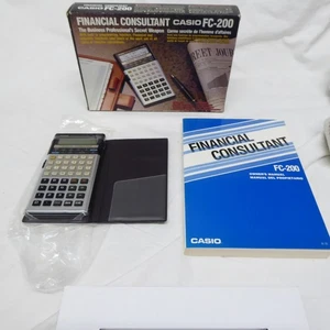 Boxed Vintage CASIO FC-200 "Financial Consultant" Calculator - Picture 1 of 4