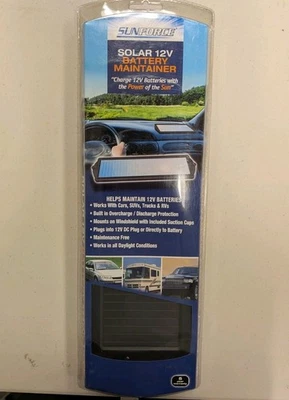 CARGADOR DE GOTEO MANTENEDOR DE BATERÍA 12V COCHE AUTO BARCO MOTOCICLETA ALIMENTADO POR ENERGÍA SOLAR Foto 1 de 2