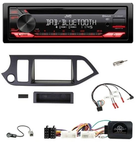 JVC CD DAB USB Bluetooth Lenkrad Autoradio für Kia Picanto ab 2011 Start-Stop - Bild 1 von 10