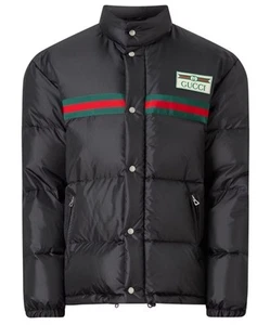 New $2900 Gucci Men’s Light Nylon Puffer Coat Jacket Black 44 US/54 Eu - Picture 1 of 15