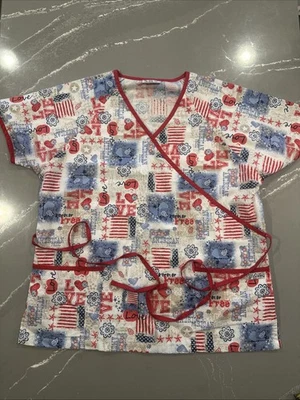 Women’s UA Scrubs Patriotic V-Neck Top V Neck - Image 1 of 4
