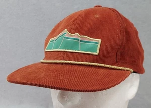 Sendero Provisions Geo Pana Sombrero Gorra Snapback Cobre Óxido Ala Cuerda Montañas - Imagen 1 de 23