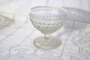 ANKER HOCKING MONDSTEIN KLAR OPALISIERENDE KOCHNÄGEL Champagner große Sherbets Menge 4 - Bild 1 von 9