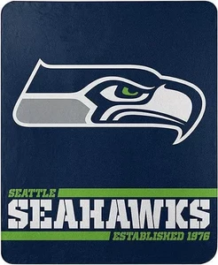 The Northwest Company NFL Seattle Seahawks Soft Fleece Throw Blanket 50" x 60" - Picture 1 of 2