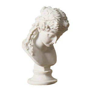 1Pc Female Bust Sculpture Home Ornament Delicate Resin Art Crafts (White) - Picture 1 of 5
