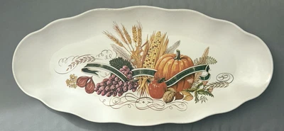 Plato de Acción de Gracias de Colección Melamina Waverly Products Cosecha Otoño 23”x 10.5” Foto 1 de 4