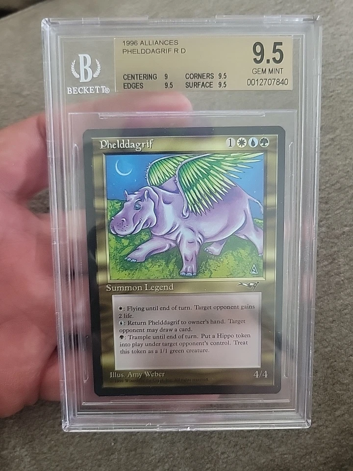 Magic The Gathering 1996 Alliances Phelddagrif Bgs 9.5 Mtg - Image 1 of 2