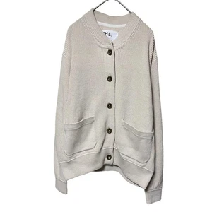 MHL. Margaret Howell Strickjacke, beige, mit verdeckten Knöpfen aus Japan - Bild 1 von 4