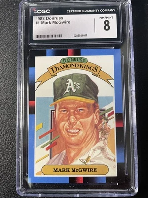 1988 Donruss - Diamond Kings Mark McGwire #1 - Image 1 of 2
