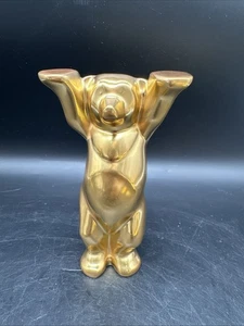KPM Berlin ,Figur BUDDY BÄR ,Tänzer Goldstück,24 Karat Vergoldung,Porzellan-A2.2 - Bild 1 von 9