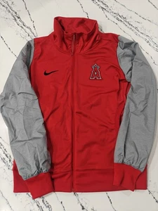 Nike MLB LA Angels Authentic Dugout Full-Zip Jacket - Red/Blue - Men's S Women M - Picture 1 of 9