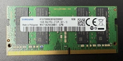 16GB Samsung 2Rx8 RAM DDR4 M471A2K43BB1-CPB PC4-2133P Laptop Memory SO-DIMM - Image 1 of 2