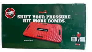 WhyGolf Druckplatte Golf Trainingshilfe rot Power Wedge inklusive - Bild 1 von 3