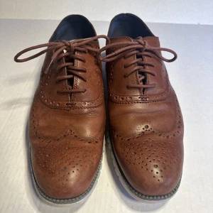 Scarpe Oxford Cole Haan Zerogrand da uomo 12 M punta alare Rockridge/Biancospino C28158 - Foto 1 di 8