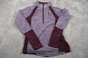 LA Kings Pullover Damen klein lila Viertelreißverschluss Fleece NHL Hockey weich SO Top - Bild 1 von 7