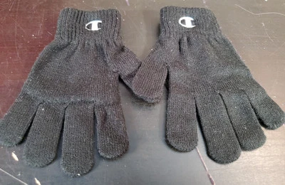 Guantes de punto negros Champion niños jóvenes Foto 1 de 2