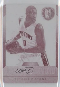 Placa de impresión estándar de oro Panini 2014-15 magenta 1/1 Andre Drummond #61 0g4 - Imagen 1 de 3