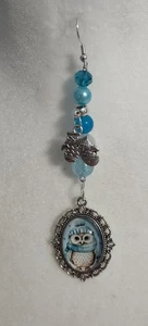 Handgefertigter Christbaumschmuck, alle Unikate, festliche lustige Designs, Schneeeule - Bild 1 von 1