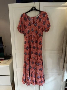 Boden Floral Maxi Dress Long Sleeve, Viscose, Size 12R - Picture 1 of 4