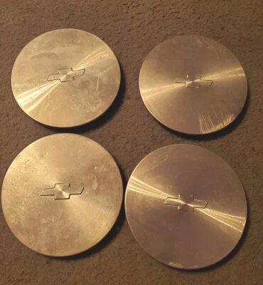 1997 - 2005 Chevy Chevrolet Venture OEM Machined Wheel Center Caps Set 4 9593128 - Image 1 of 4