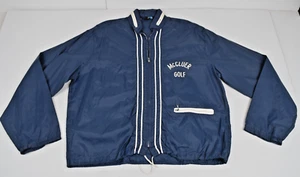Chaqueta cortavientos vintage Champion talla L años 70 azul marino McCluer golf capucha cremallera - Imagen 1 de 12