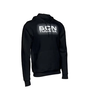 Sudadera con capucha pulóver negro con logotipo reflectante Tijuana BCN - Imagen 1 de 4