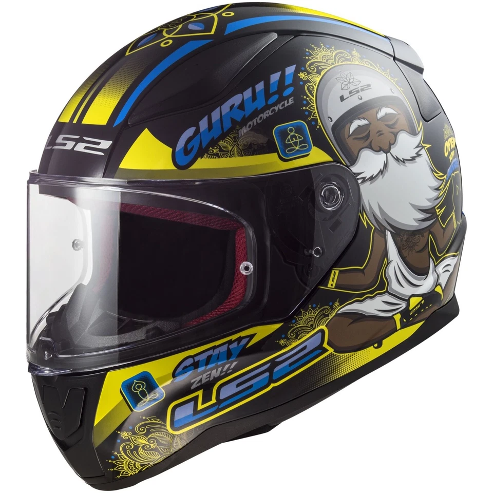 LS2 Rapid FF353 Buddha Helm schwarz-neongelb - Bild 1 von 1