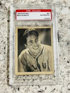 1939 Play Ball Baseball Card Melo Almada ROOKIE #43 EMC AUTHENTIC ST LOUIS - Picture 1 of 5