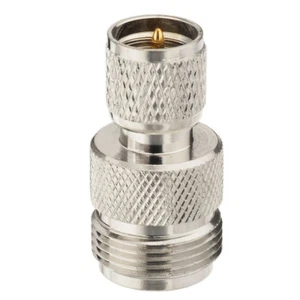 10X Mini-UHF Plug male to N-Type Jack female straight RF Coax Adapter Connector - Picture 1 of 4