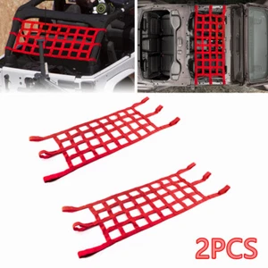 Hamaca de techo/red protectora trasera para camión 2 piezas para Jeep Wrangler YJ TJ JK JL - Imagen 1 de 9